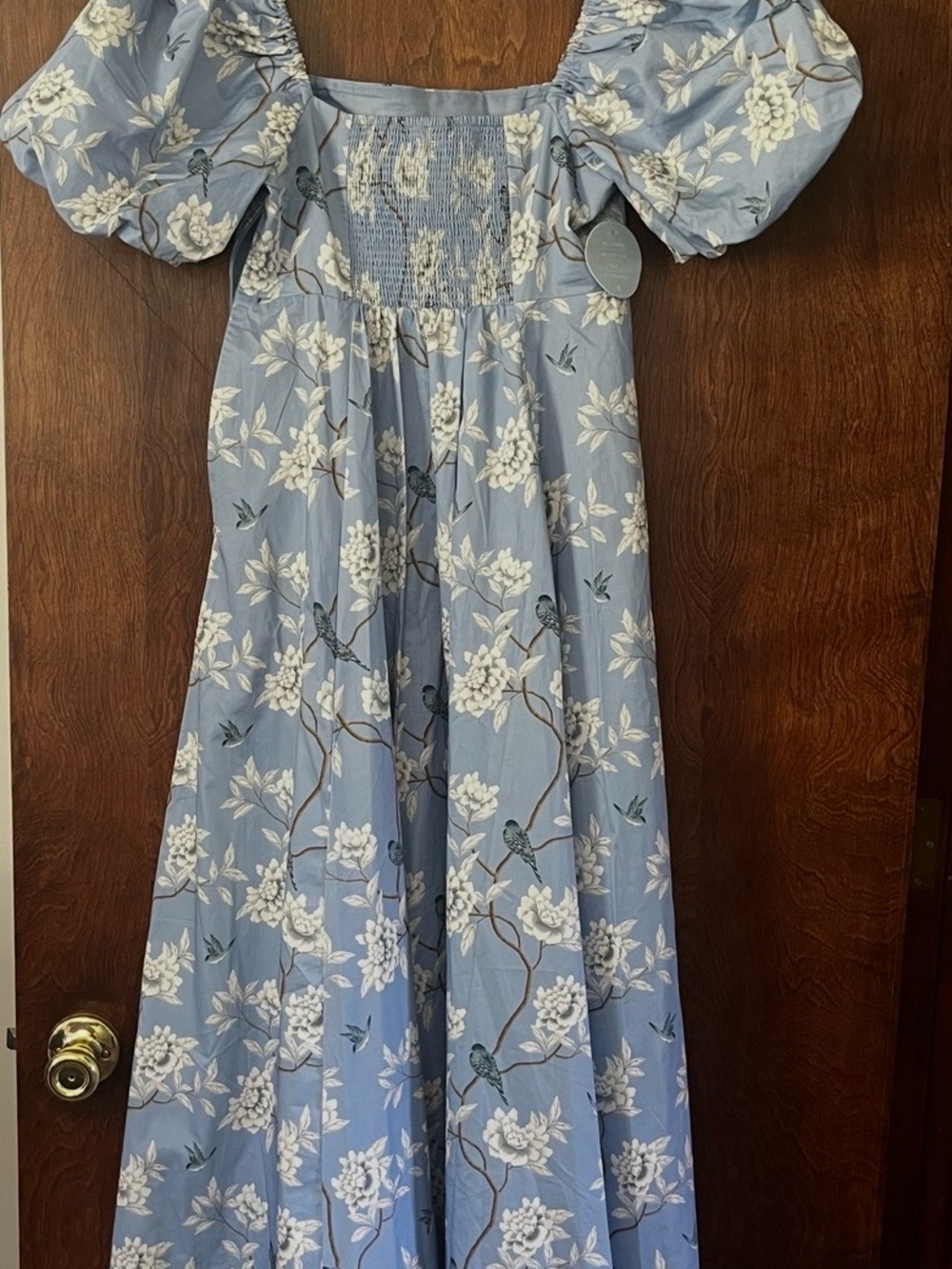 NWT RARE Hill House Home x Diane Hill Blue Chinoiserie Dress, Size Small - Picture 2 of 5
